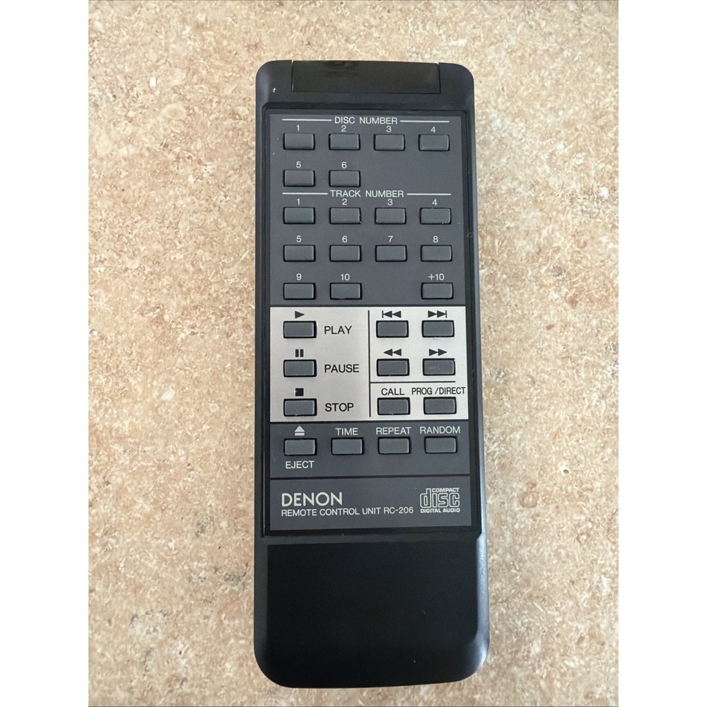 Denon RC-206 OEM Remote Control DCM-444 DCM-555 CD Changer IR Tested.     5274